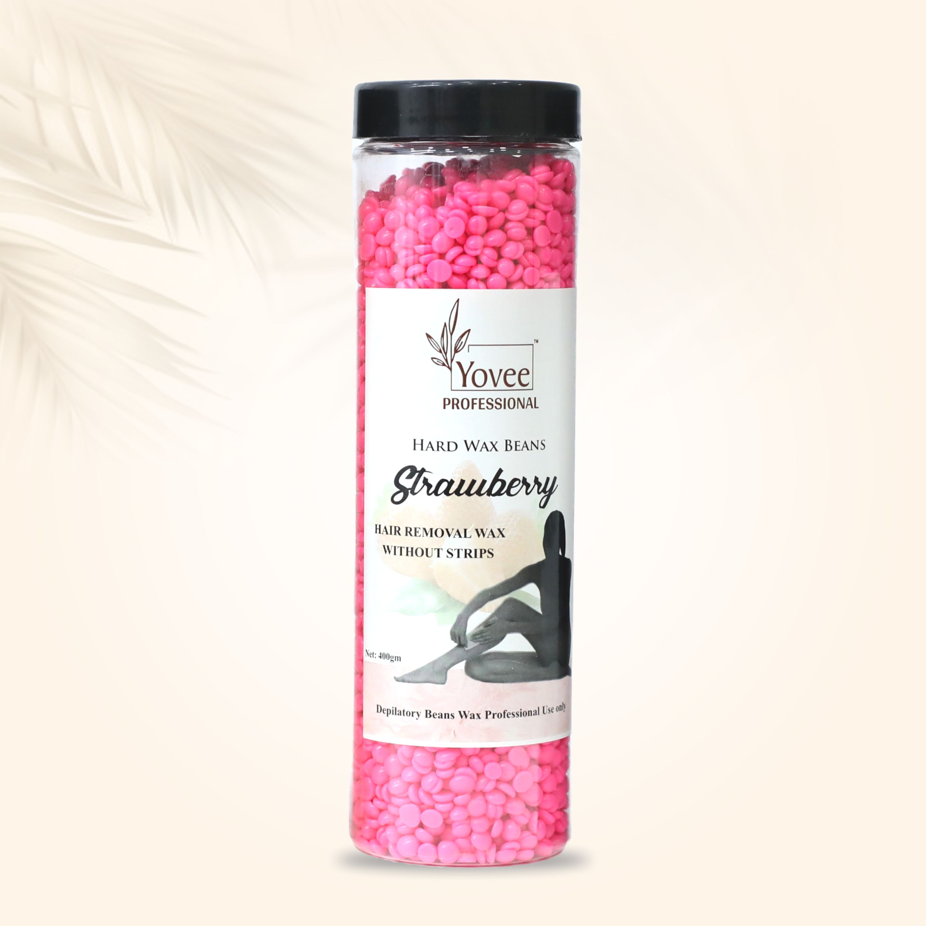 STRAWBERRY STRIPLESS HARD WAX BEANS